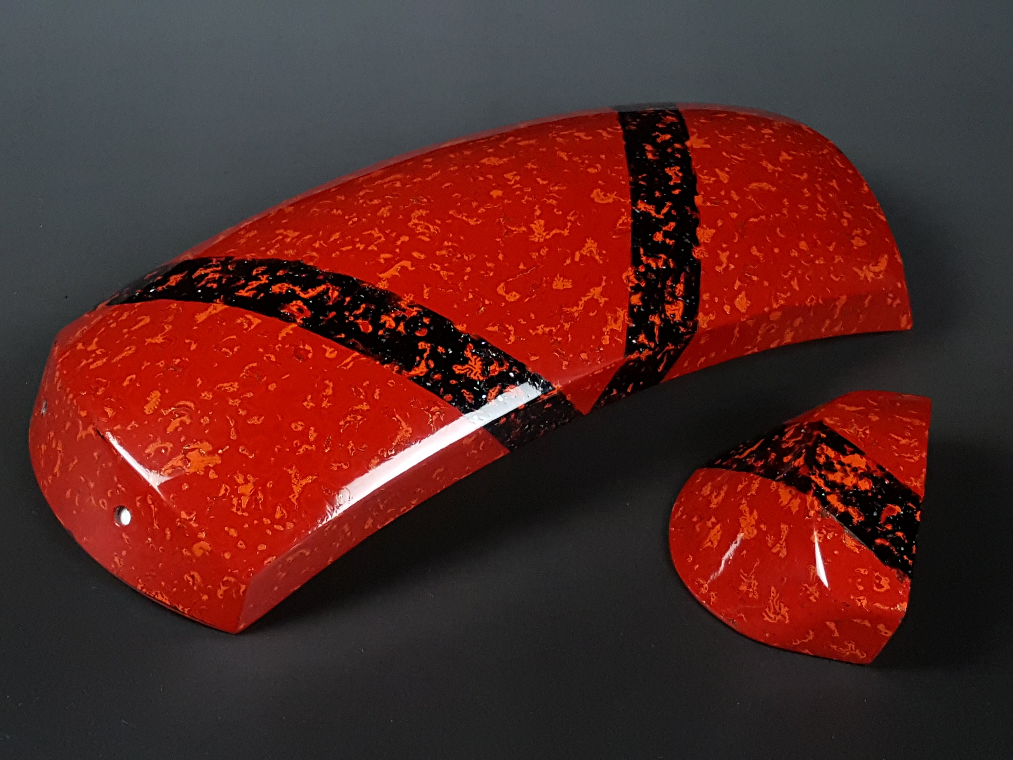 津軽三味線用）胴掛け・津軽塗【レッド／ライン】 | 和楽器市場·新館