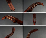 【中古三味線・厳選品】地唄紅木三味線・子持ち綾杉胴付(完成品)WKT-TS010