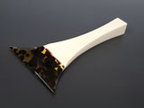 【厳選中古品】地唄用 鼈甲撥 象牙台(一枚物・七八) JBATI003