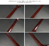 【中古三味線・厳選品】民謡 紅木三味線・1.5寸短棹/子持ち綾杉胴(完成品)WKT-TS045