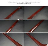 【中古三味線・厳選品】民謡 紅木三味線・正寸/子持ち綾杉胴(完成品)WKT-TS056