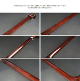 【中古三味線・厳選品】民謡 紅木三味線・正寸/子持ち綾杉胴(完成品)WKT-TS056