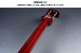 民謡紅木金細三味線本体のみ【上級モデル】短棹1.5寸詰(WKT-3905K)