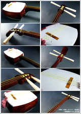 地唄紅木金細三味線本体のみ【上・師範モデル】(WKT-5609K)