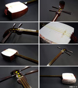 民謡紅木金細三味線本体のみ【プロモデル】短棹1.5寸詰(WKT-3911K)