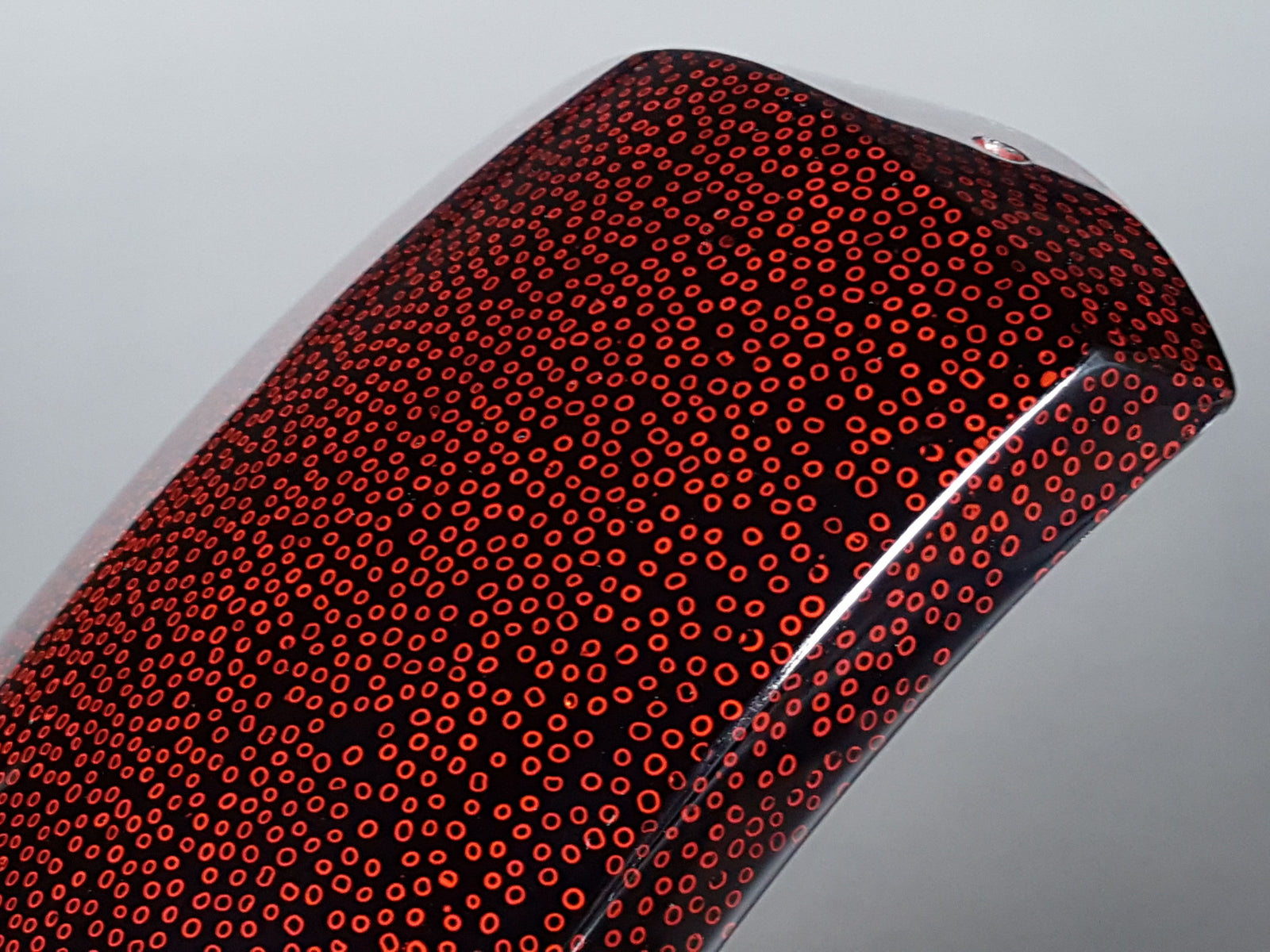 津軽塗り　津軽三味線 用 胴掛け 津軽三味線用）胴掛け（津軽／七々子塗）黒赤 | 和楽器市場·新館