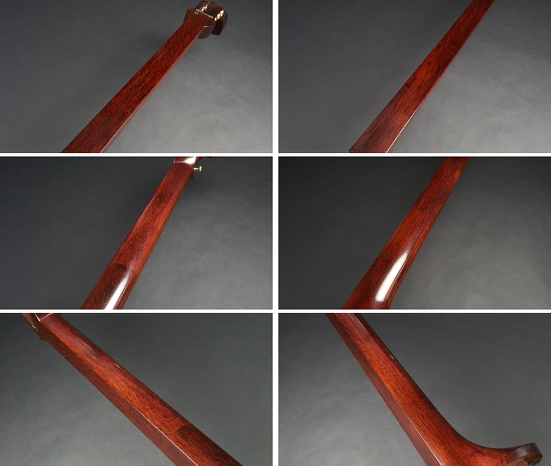 [Used shamisen, carefully selected items] Folk song Beniki shamisen, 1.5 inch short pole (completed product) WKT-TS006