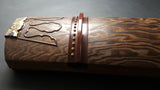 [Used koto/selected item] Chestnut koto/bead-rimmed ivory wrap WKT-tkoto18