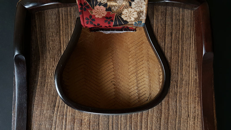 [Used koto/selected item] Chestnut koto/bead-rimmed ivory wrap WKT-tkoto18