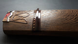 [Used koto/selected item] Chestnut koto/bead-rimmed ivory wrap WKT-tkoto18