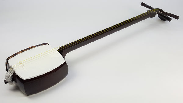 [Used shamisen/selected item] Folk song gold thin shamisen/correct size (completed product) WKT-TS031