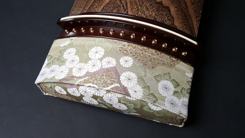 【中古琴・厳選品】くり甲琴・玉縁紅木巻　WKT-tkoto11