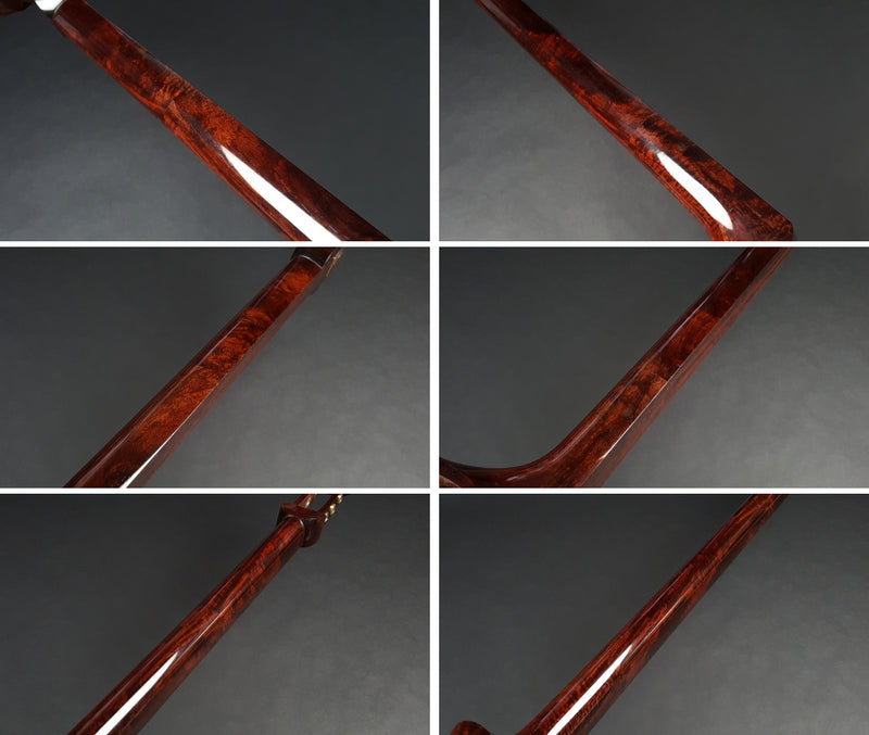 【中古三味線・厳選品】地唄紅木三味線・子持ち綾杉胴付（完成品）WKT-TS010