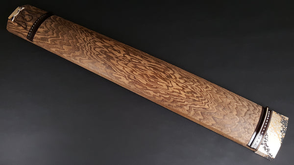 【中古琴・厳選品】くり甲琴・玉縁紅木巻　WKT-tkoto23