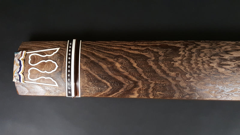 [Used koto/selected item] Chestnut koto/beaded ivory wrap WKT-tkoto21