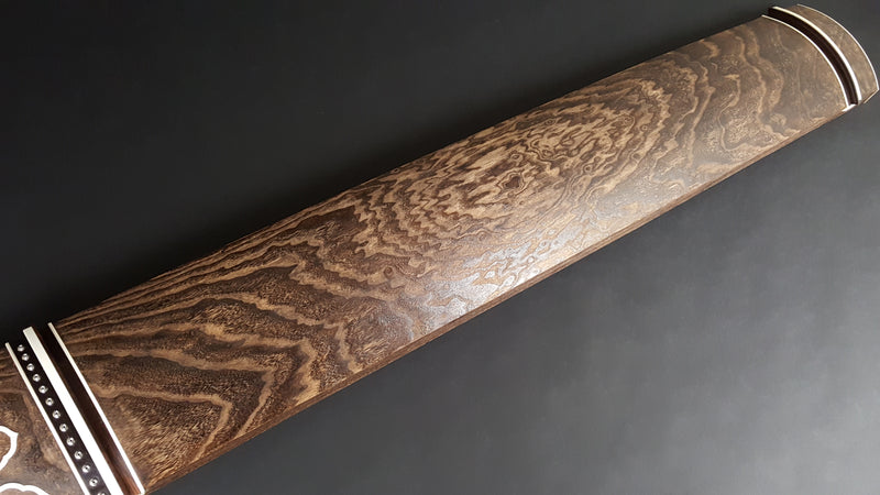 [Used koto/selected item] Chestnut koto/beaded ivory wrap WKT-tkoto21