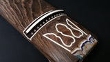 [Used koto/selected item] Chestnut koto/beaded ivory wrap WKT-tkoto21