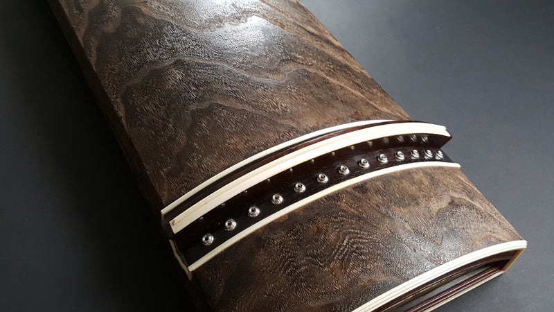 [Used koto/selected item] Chestnut koto/beaded ivory wrap WKT-tkoto21