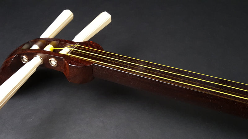 【中古三味線・厳選品】地唄 金細三味線（完成品）WKT-TS019
