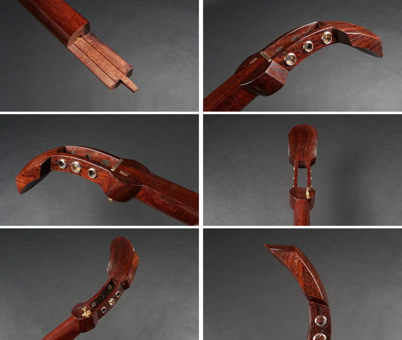 [Used shamisen, carefully selected items] Folk song Beniki shamisen, 1.5 inch short pole (completed product) WKT-TS006