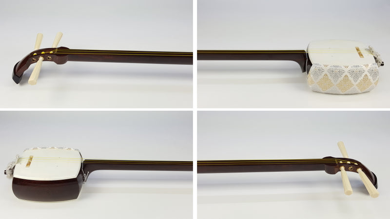 【中古三味線・厳選品】地唄金細三味線（完成品）WKT-TS035