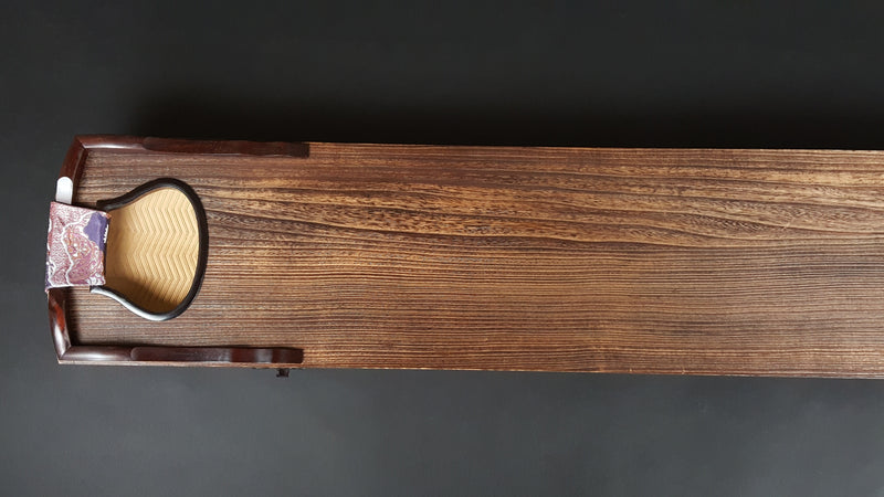 【中古琴・厳選品】くり甲琴・玉縁紅木巻　WKT-tkoto12