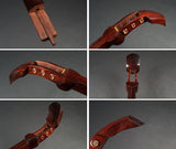 【中古三味線・厳選品】地唄紅木三味線・子持ち綾杉胴付（完成品）WKT-TS010