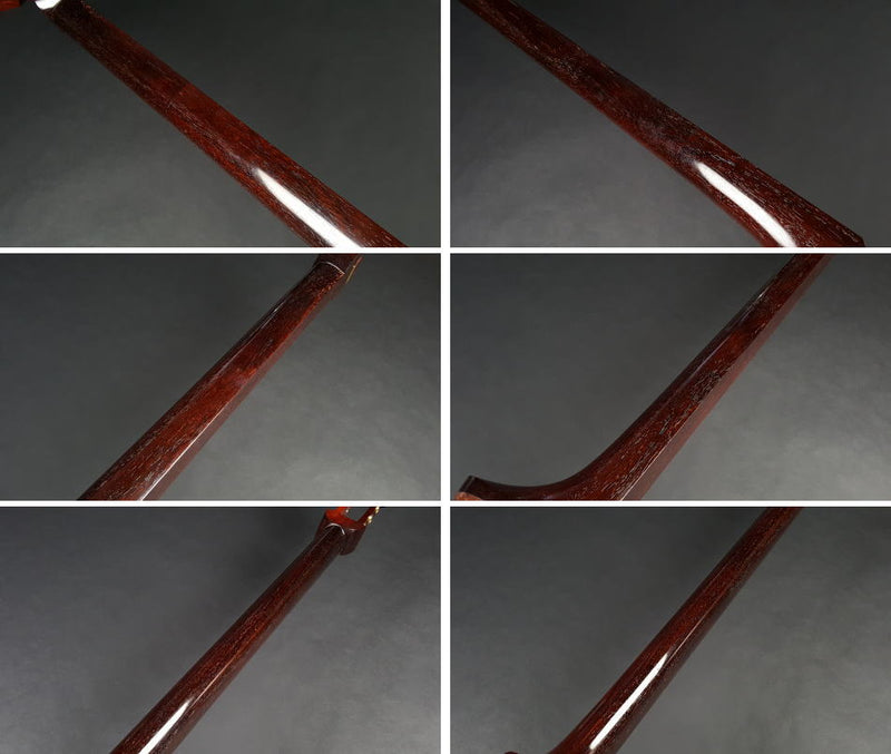 中古三味線・厳選品】地唄紅木三味線・子持ち綾杉胴付（完成品）WKT