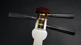 [Used shamisen, carefully selected item] Folk song gold thin shamisen, exact size (completed product) WKT-TS032