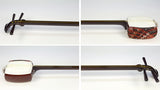[Used shamisen/selected item] Folk song gold thin shamisen/correct size (completed product) WKT-TS031