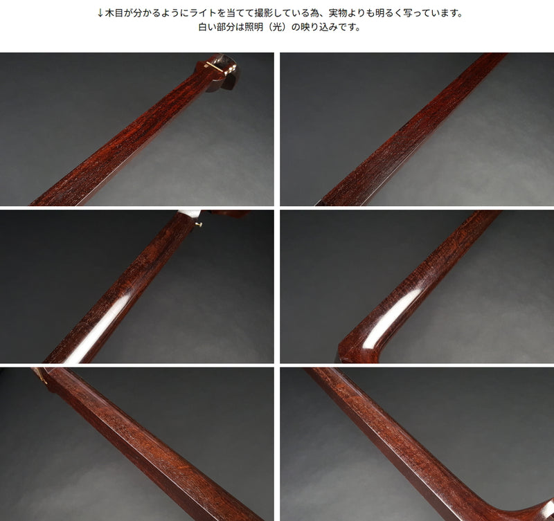 【中古三味線・厳選品】民謡 金細三味線・正寸（完成品）WKT-TS060
