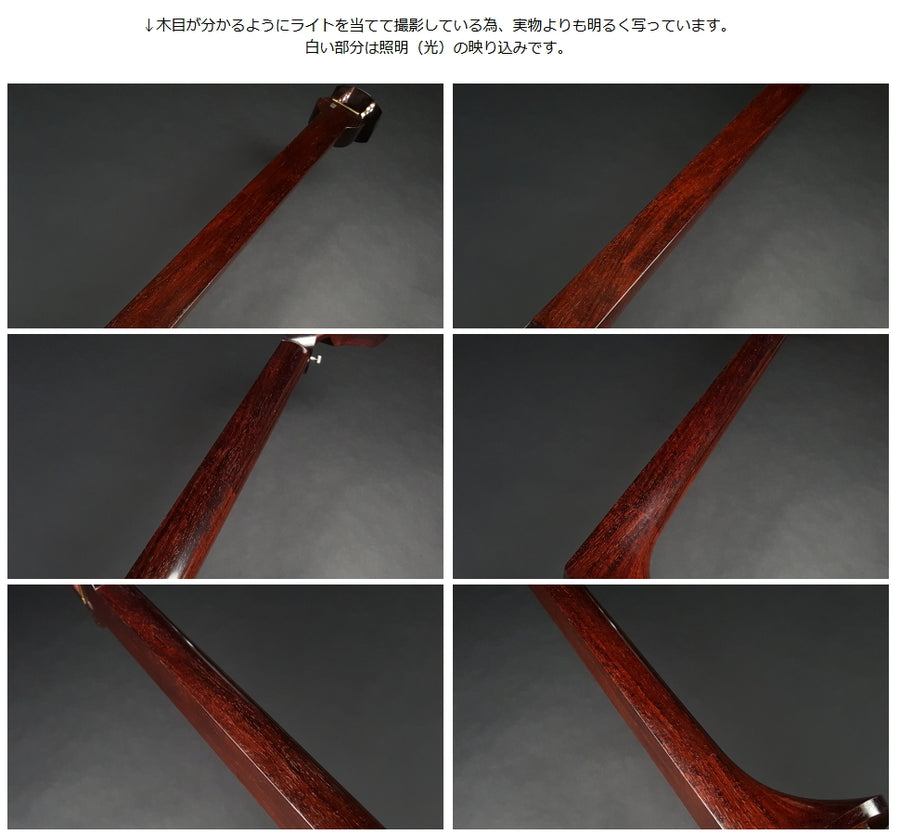 中古三味線・厳選品】民謡 銀細三味線・短棹（完成品）WKT-TS052