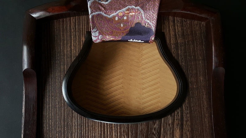 【中古琴・厳選品】くり甲琴・玉縁紅木巻　WKT-tkoto12