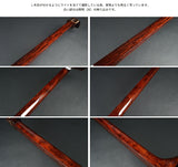 【中古三味線・厳選品】地唄紅木三味線・子持ち綾杉胴付（完成品）WKT-TS010