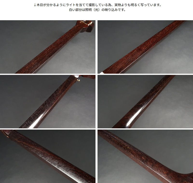 【中古三味線・厳選品】民謡 金細三味線・正寸（完成品）WKT-TS058