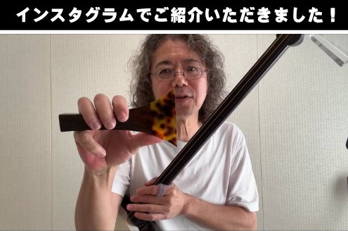 【三味線用・撥】鼈甲調撥／金甲（津軽三味線用）
