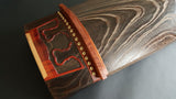 [Luxury item] Seventeen stringed koto [chestnut shell/half beaded red wood scroll] (WKT-17008)