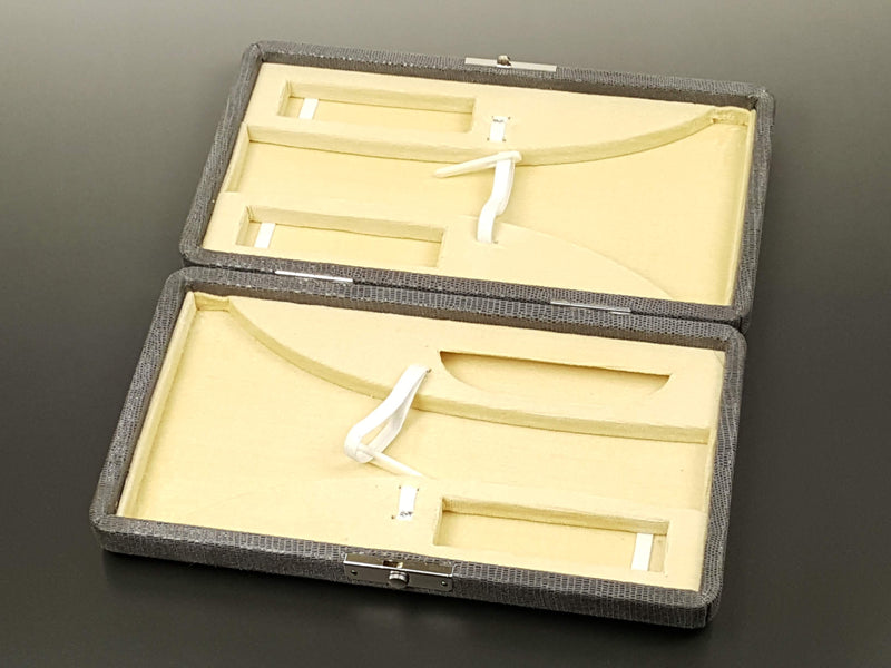 [For shamisen] Original leather embossed repellent case Tsugaru (2 pieces) 001