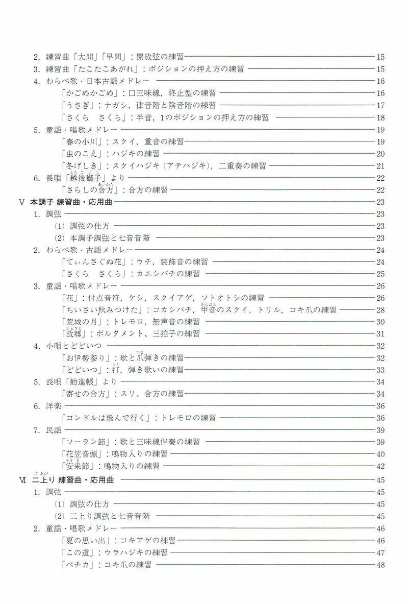 [Sheet music] Easy to learn shamisen introduction