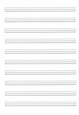 [乐谱] 三线纸（文化乐谱/玫瑰）