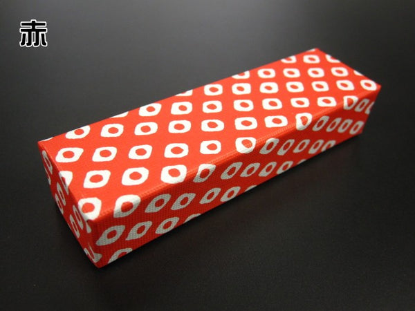 [For Shamisen] Piece box (Kanoko pattern, made of paper)