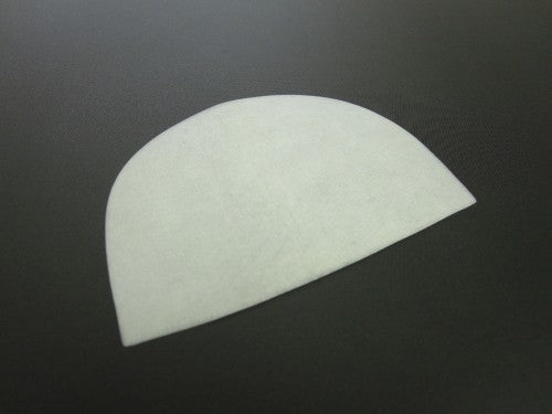 [For shamisen] Skin repellent, half-moon shape/dog skin (top) (1 sheet)